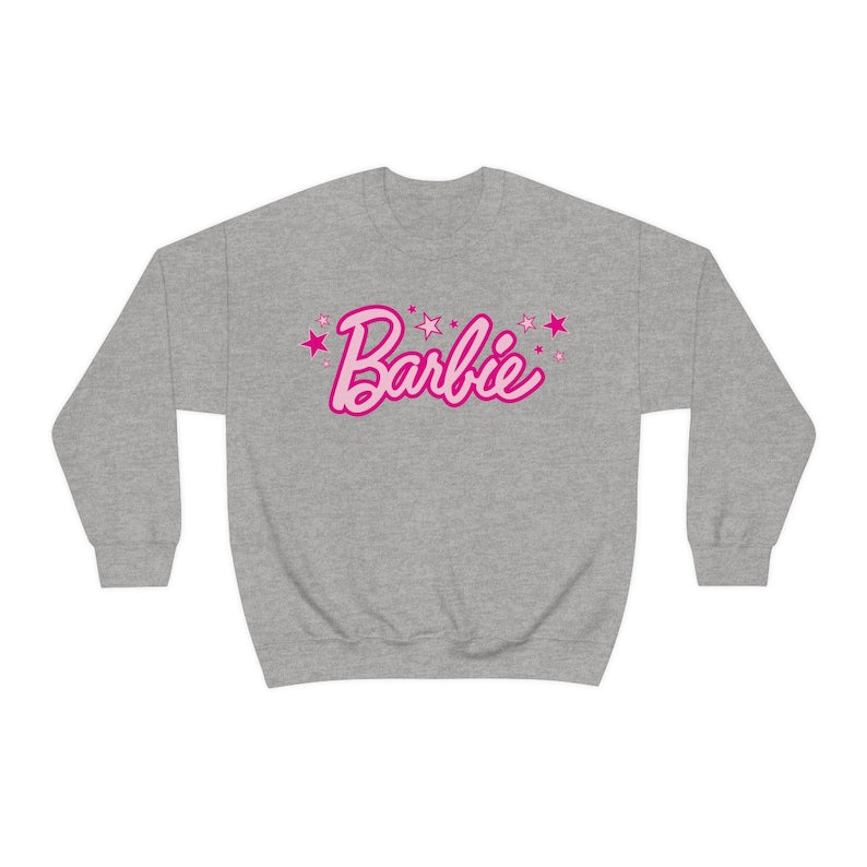 Barbie Letter Crewneck Sweatshirt