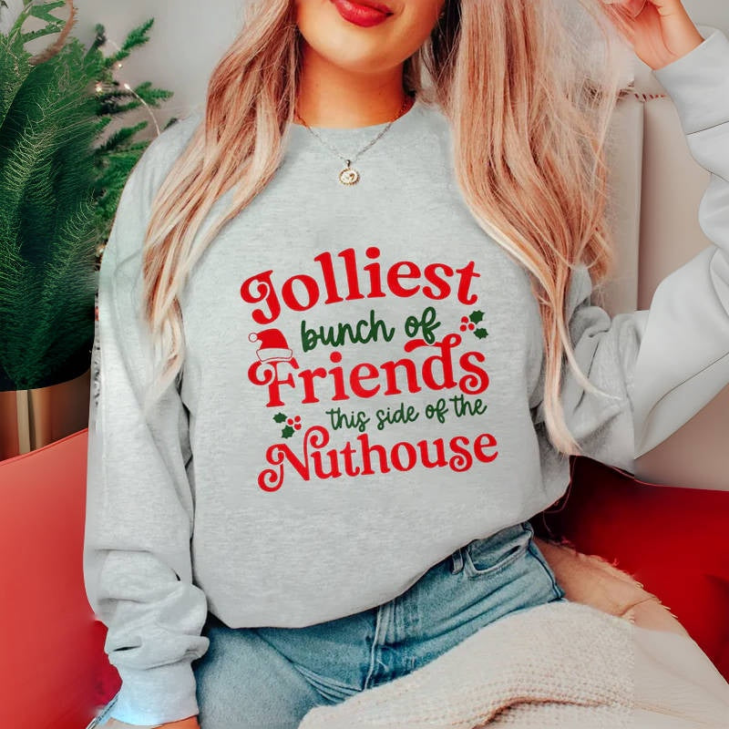 Jolliest Bunch Of Assholes Christmas Sweatshirt