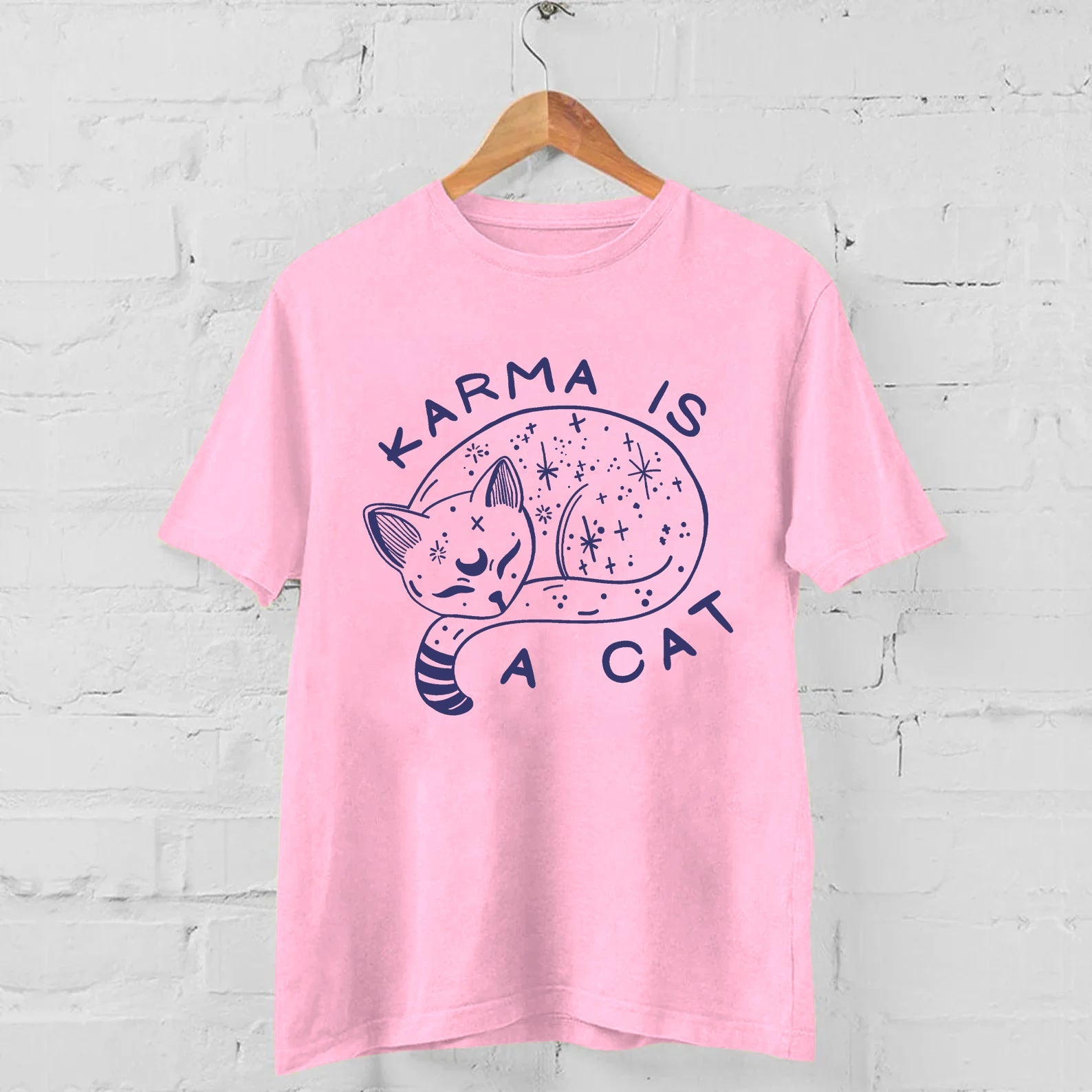 Karma Is A Cat Casual T-shirt