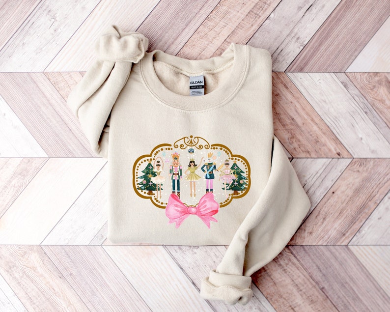 Pink Nutcracker Christmas Sweatshirt
