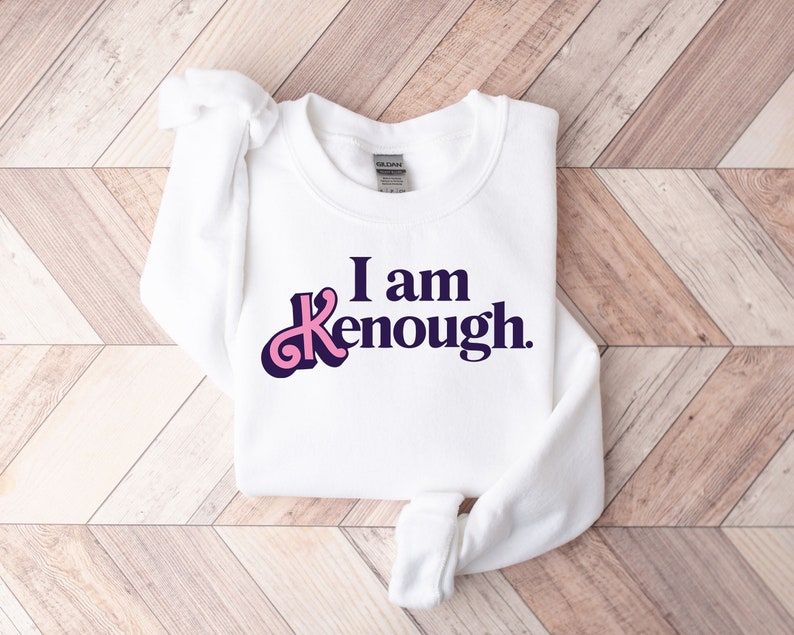 I Am Kenough Letter Print Sweatshirt