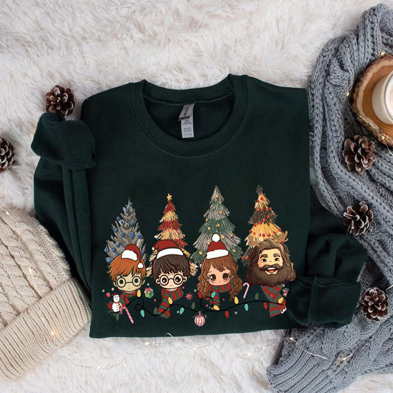 HP Wizard Houses Christmas Tree Sweatshirt