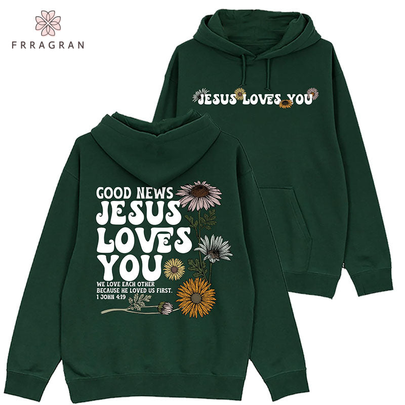 Faith Floral Print Hoodie