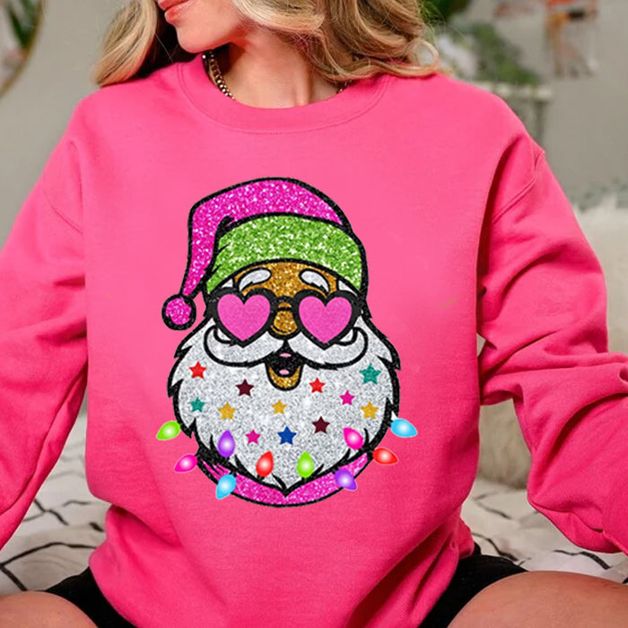 Santa with Sunglasses Christmas Sweatshirt