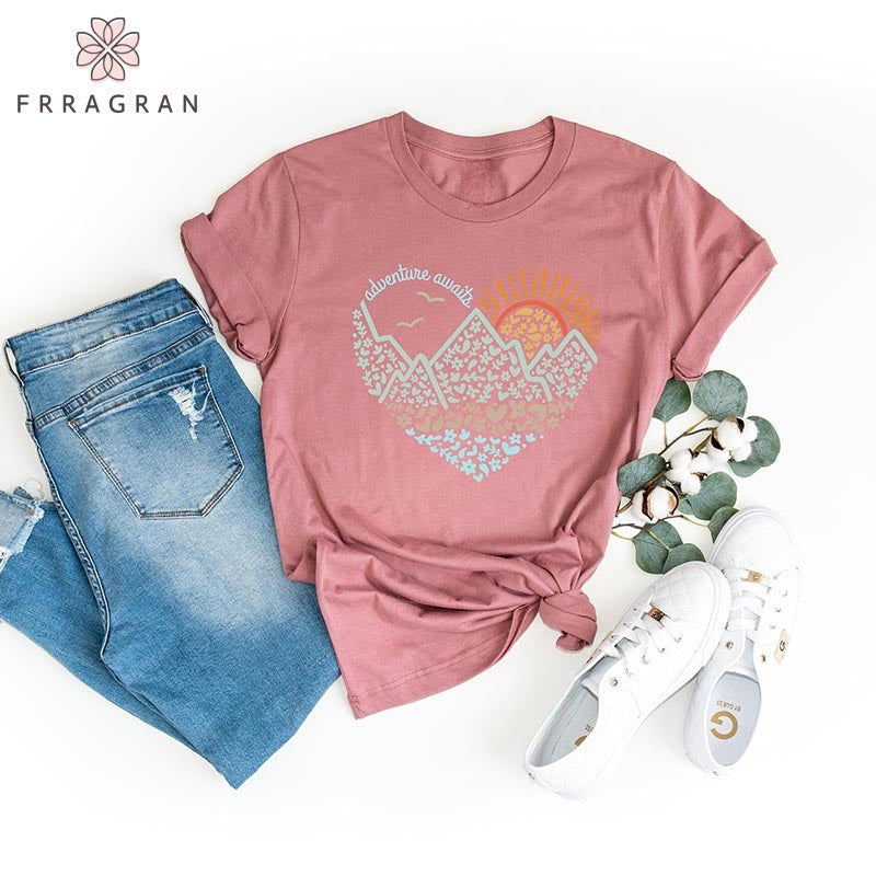 Nature Lover Mountain Camping T-shirt