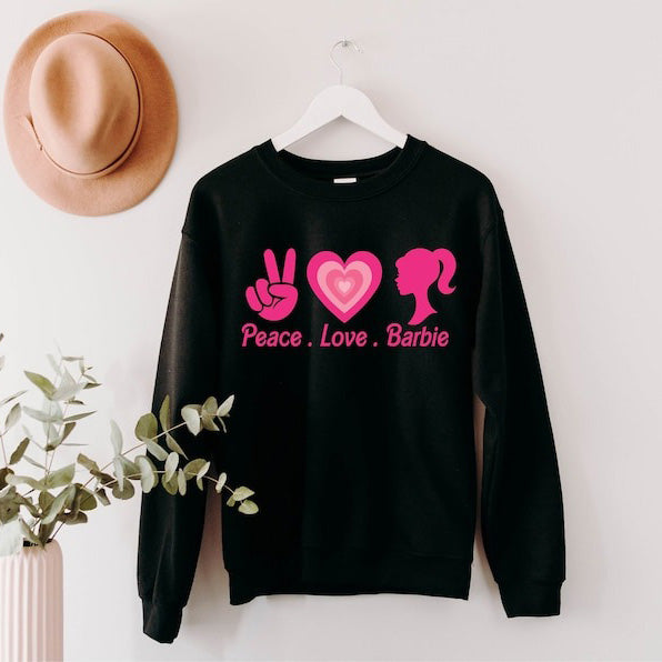 Peace Love Barbie Sweatshirt