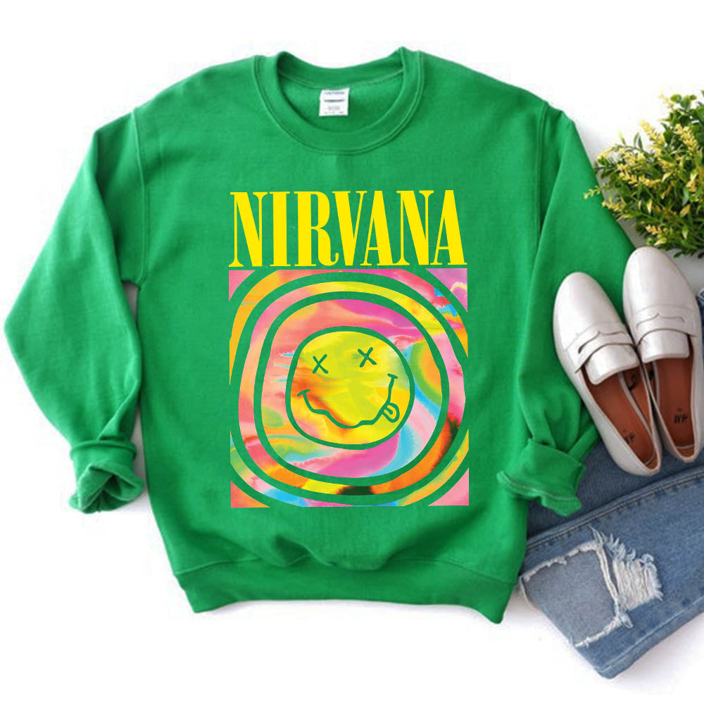 Rock Band Smiley Face Sweatshirt