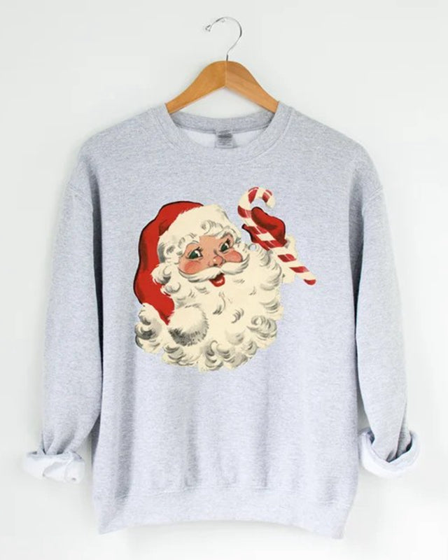 Retro Santa Shirt Christmas Sweatshirt