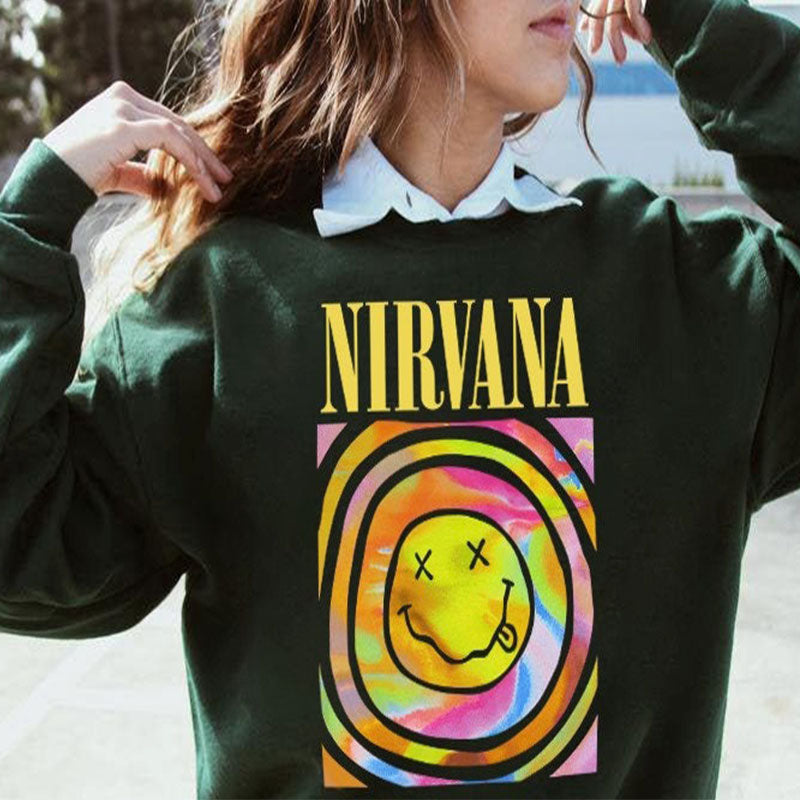 Smile Face Crewneck Sweatshirt