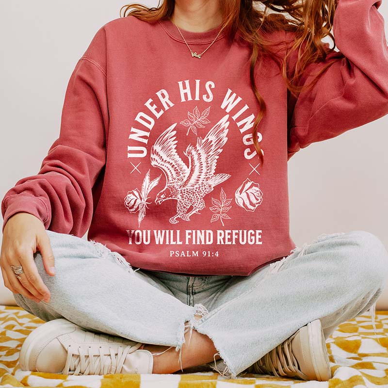 Under His Wings Faith Sweatshirt