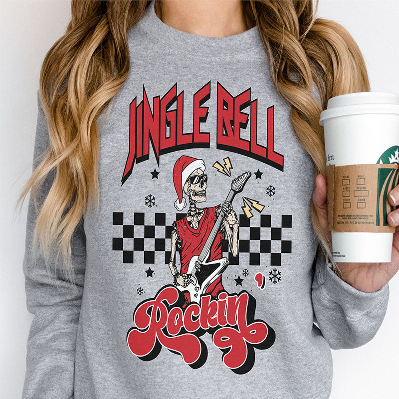 Retro Christmas Jingle Bell Rockin Sweatshirt