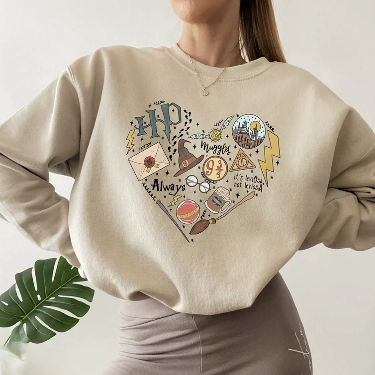 HP Witch Heart Shirt, Wizard Shirt