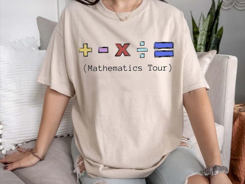 Retro Mathematics Concert Tour T-shirt