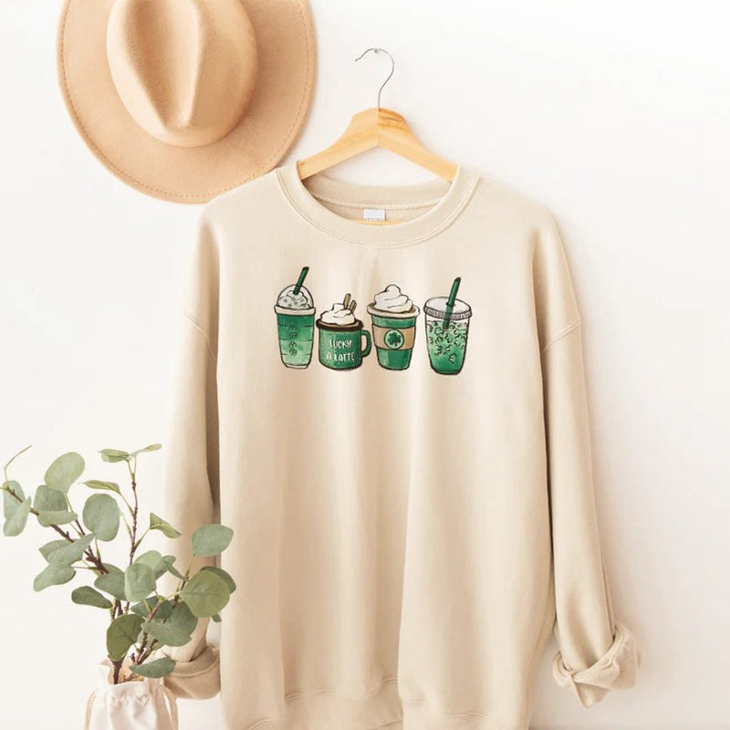 Shamrock Sweatshirt, St Patricks Day Sweatshirt