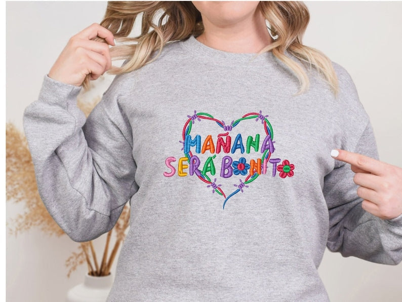 Karol G Embroidered Casual Sweatshirt