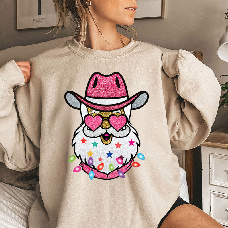 Santa with Sunglasses Sweatshirt