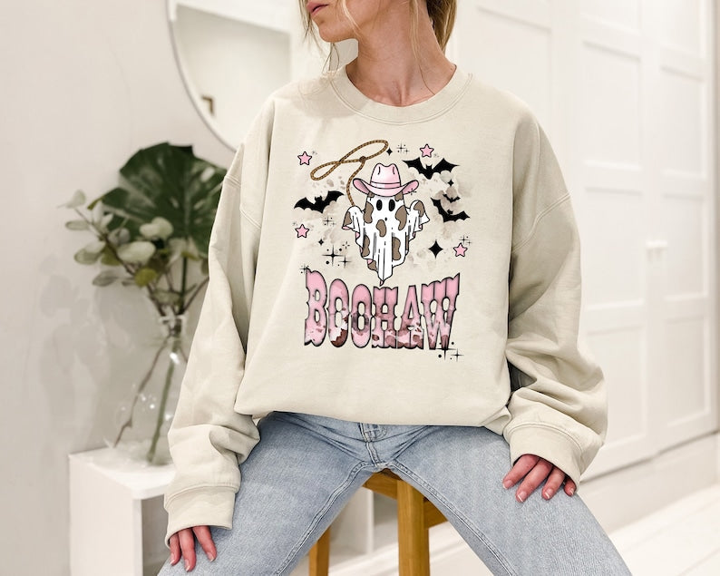 Halloween Boo Haw Retro Sweatshirt