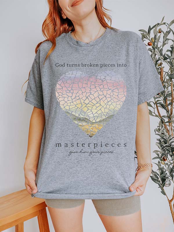 Trendy Faith Faith Based Heart T-shirt